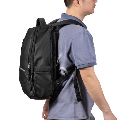 Lixada Backpack with USB-Powered Cooling Fan Large-Capacity Laptop Backpack Compatible with 16-inch Laptop or Clothes 