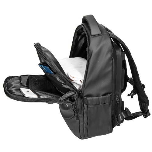 Lixada Backpack with USB-Powered Cooling Fan Large-Capacity Laptop Backpack Compatible with 16-inch Laptop or Clothes 