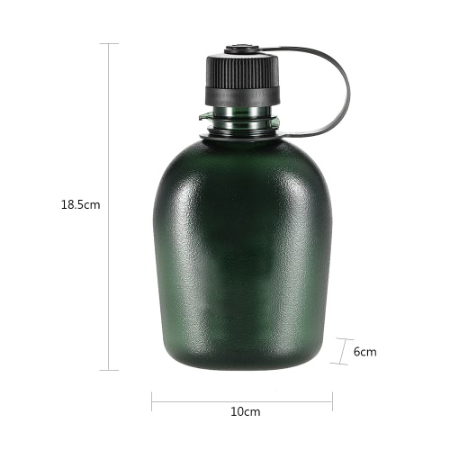 

500ml/750ml Tactical Water Bottle with Handle Drinking Container Military Lightweight Portable for Outdoor Leisure