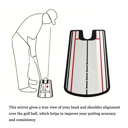 

Golf Putting Alignment Mirror Golf Training Aid
