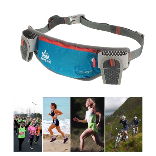 

AONIJIE Running Hydration Belt Bottle Holder Belt Reflective Running Water Belt Fanny Pack Waist Packs