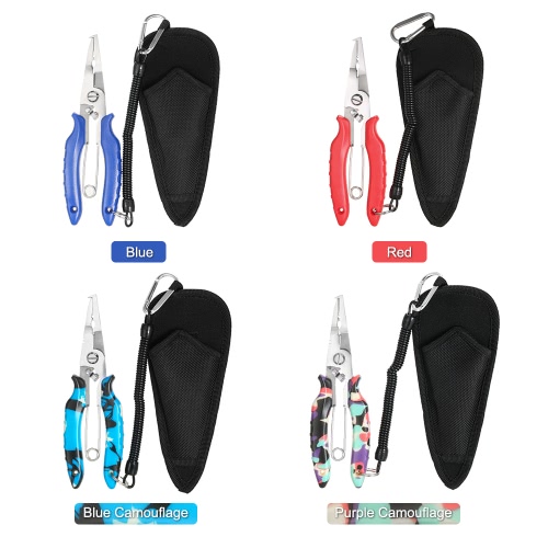 

Lixada Aluminum Fishing Pliers Multifunctional Fishing Scissors Line Cutter Fishing Hook Remover Tackle