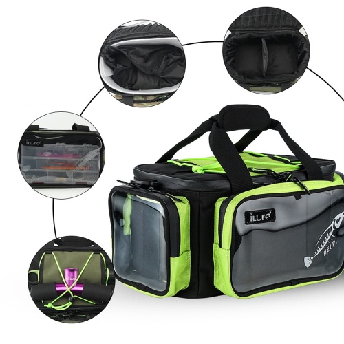 

Multifunctional Fishing Tackle Bag Outdoor Sports Fishing Shoulder Bag Lures Tackle Box Gear Utility Storage Bag