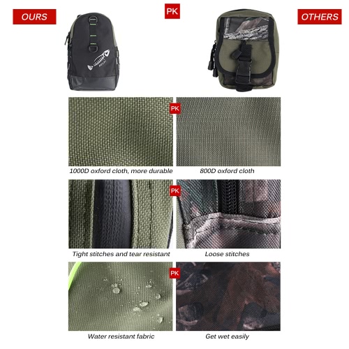 

Outdoor Sport Fishing Chest Bag Lightweight Single Shoulder Chest Pack Fishing Tackle Bag Sling Bag for Camping Hiking Cycling Fis