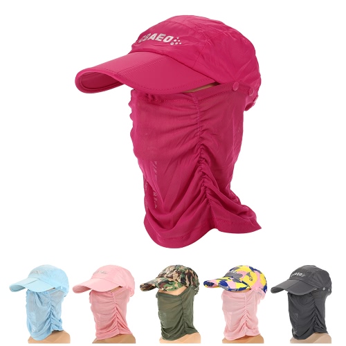 

Protection Sun Cap Removable Neck Face Flap Cover Cap for Fishing Hiking Garden Work Outdoor Activities