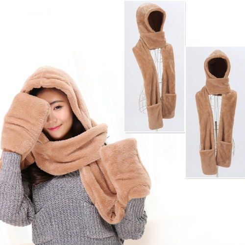 

Родительский стиль Осенняя и зимняя коллекция Cute Extra Thick and Long Comfortable Warm Female Neck Scarf Hat Gloves Three Pieces