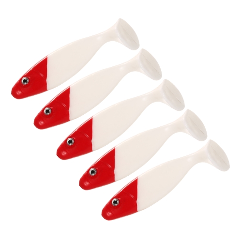 

Lixada 5pcs 6.5cm/5g Fish Type Soft Fishing Lure 3D Eyes Soft Lure Soft Bait Sea Fishing Lure