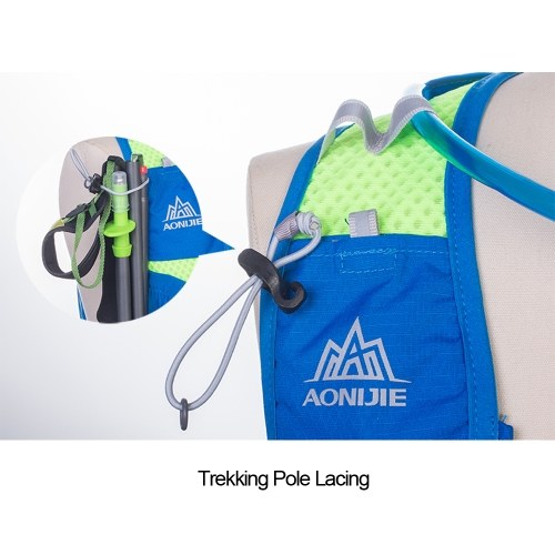

AONIJIE Hydration Pack Backpack Water Bladder Vest with 2 BPA Free Soft Water Bottle for Running Hiking Cycling Climbing Camping