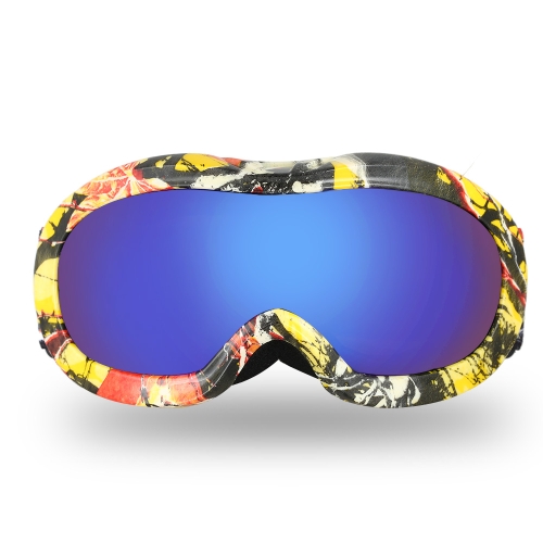 Lixada Óculos de esqui anti-nevoeiro Proteção UV Lentes duplas óculos de snowboard Snowproof Snow Skating Skiing Óculos de desporto para crianças