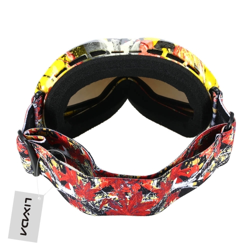 

Lixada Anti-Fog Ski Goggles Защита от ультрафиолетовых лучей Двойные линзы для сноуборда Ветрозащитный конькобежный спорт для лыжников для лыжников для детей