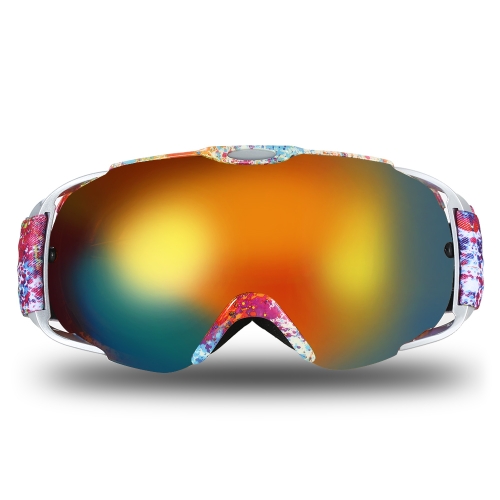 Lixada Erwachsene Skibrille Winter Schnee Sport Snowboard Goggles Belüftete Anti-fog Sphärische Dual Objektiv für Snowmobile Ski Skating