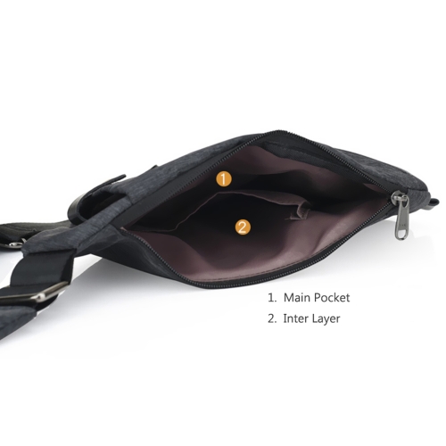 

Summer Single Shoulder Bags for Men Water-resistant Crossbody Bags Male Messenger Chest Bag Large Capacity Burglary-proof