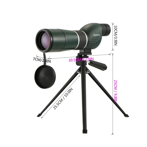 

20-60x60 Straight / Angled Spotting Scope with Tripod Portable Travel Scope Monocular Telescope with Tripod Carry Case for Bird Watching Camping Backpacking