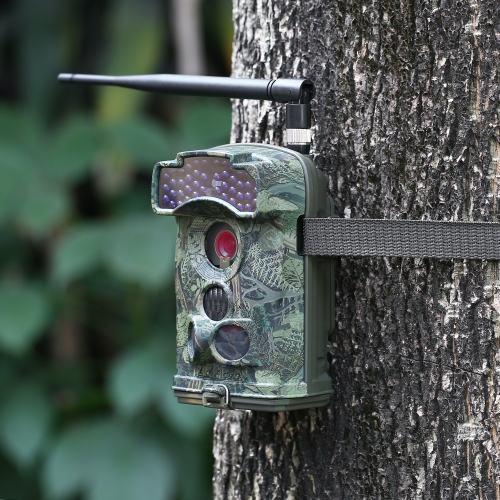 

12MP 1080P Wireless MMS / SMTP / FTP 3G Trail Camera Hunting Game Camera Outdoor Wildlife Scouting Camera with 3 PIR Sensors Infrared Night Vision SMS Command IP66 Waterproof 100 Degree Wide Lens Angle