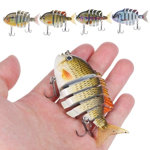 

Lixada 8cm 15g 6 Segment Fishing Lure Multi Jointed Hard Bait Sinking Lure для басовой рыбалки