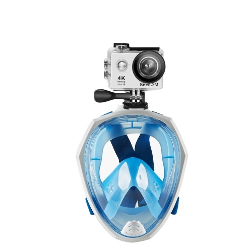Full Face Maschera da sub con maschera antiscivolo per immersioni estive Nuoto Training Scuba Anti-fog Under Water Snokel