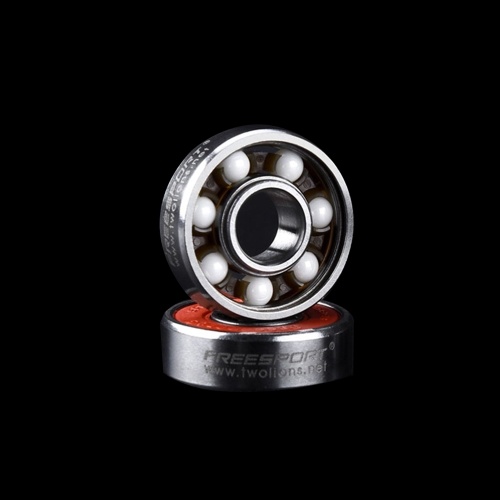 

FREESPORT 1pcs 608 Generic Hybrid Ceramic Bearing Skateboard Roller Skating Bearings with Ceramic Beads and Sealing Covers
