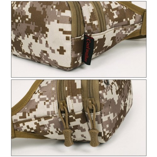 

Outdoor Sports Waist Bag Trendy & Retro 900D Oxford Tactical Camouflage Cycling Bag Small Portable Single Shoulder Chest Bag