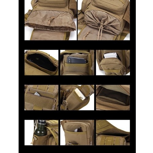 

Outdoor Saddle Bag SLR Camera Bag Multifunctional Single Shoulder Water-resistant Backpack Camouflage Waist Pack