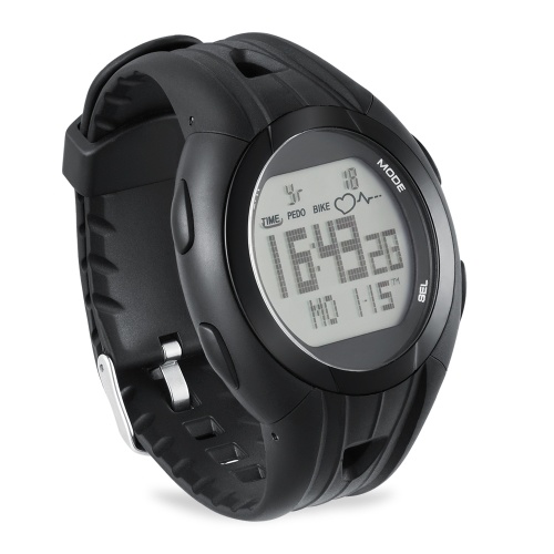 Heart Rate Monitor Cycling Computer Watch Speedometer Odometer