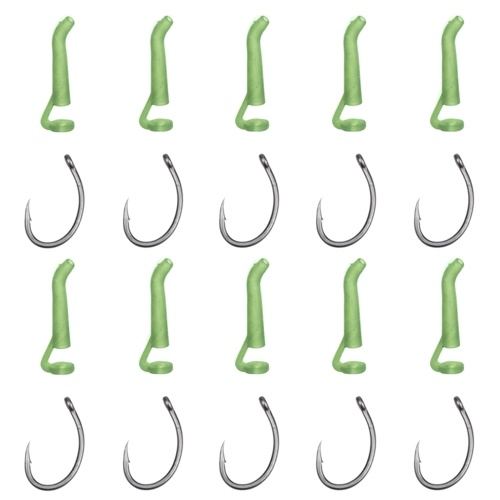 

20pcs Carp Fishing Hook Sleeves D-Rig Aligner Hair Rigs Terminal Tackle
