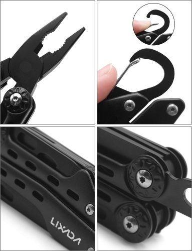 

Многофункциональные плоскогубцы из нержавеющей стали Lixada Multitool 10-в-1 Складные карманные многофункциональные плоскогубцы с ножнами для выживания на открытом воздухе, кемпинга, охоты, рыбалки и туризма