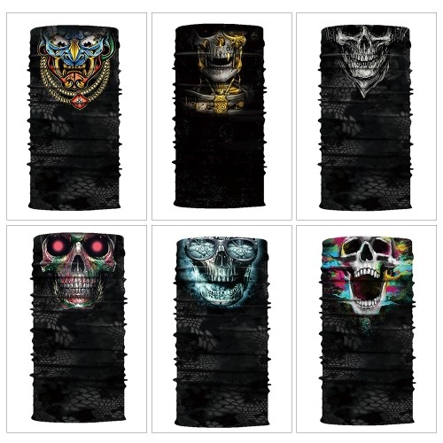 

Cool Robot Skeleton Halloween Mask Scarf Joker Headband Balaclavas for Cycling Fishing Ski Motorcycle