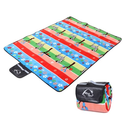 Outdoor Picnic Mat Portable Waterproof Plaid Blanket Beach Lawn Mat