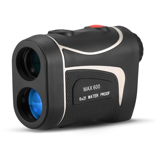 600M Golf Laser Rangefinder Precision Range Finder 6X Magnification Distance Meter Angle Height Range Finder for Golf Hunting Horse Racing