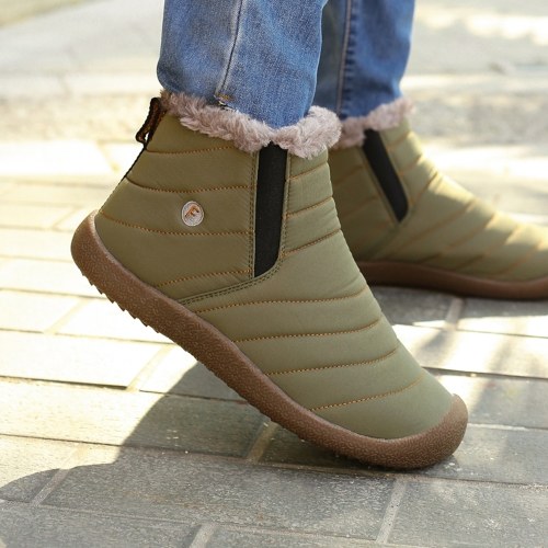 

Outdoor Water-resistant Non-slip Snow Boots Slip-on Winter Warm Shoes