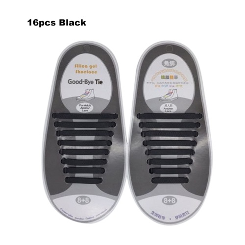 

No Tie Shoelaces Waterproof Elastic Silicone Tieless Shoe Lace