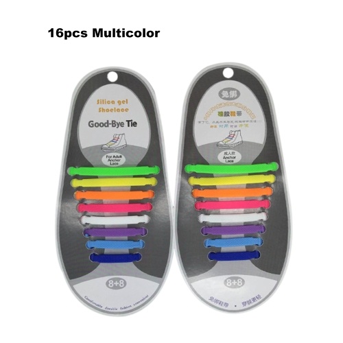 

No Tie Shoelaces Waterproof Elastic Silicone Tieless Shoe Lace