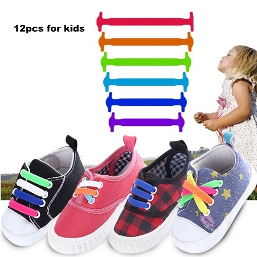 

No Tie Shoelaces Waterproof Elastic Silicone Tieless Shoe Lace