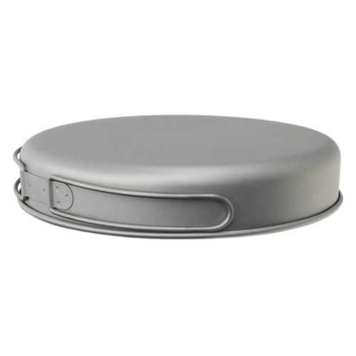 Ultralight Titanium Frypan Outdoor Camping Hiking Picnic Cooking Frying Pan 