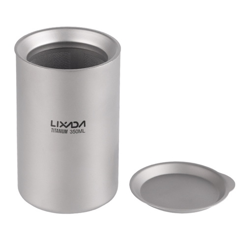 

Lixada 350ml Double Wall Titanium Tea Maker Teapot with Removable Infuser and Lid