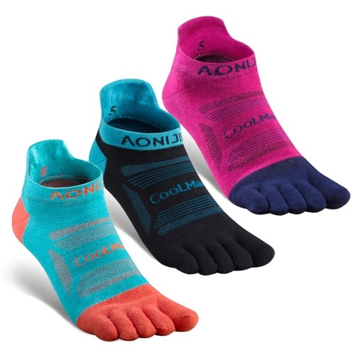 

3 Pairs Sports Toe Socks Athletic Five Toe Socks