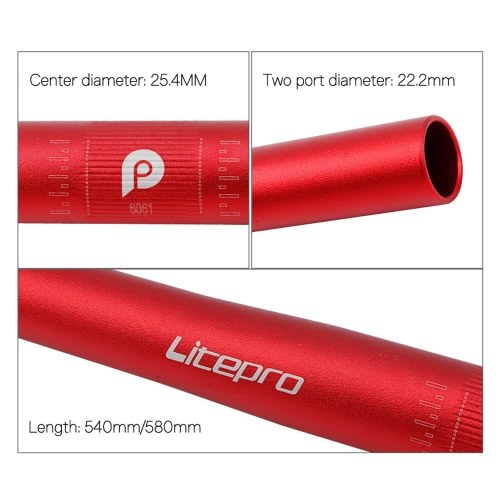 

Litepro Spirit Road Bicycle Flat Bar Handlebar 25.4*580mm