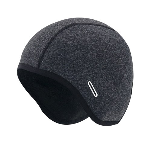 

Winter Skull Cap Helmet Liner Thermal Glasses Hole Ponytail Hole Fleece Snug Hat Athletic Motorcycle Cycling Running Beanie