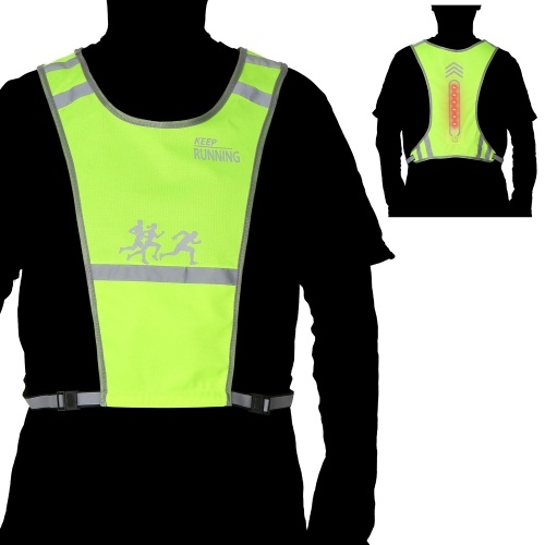 

High Visibility Reflective Vest Night Safety Gear with Pocket for Running Cycling Walking Motorcycle