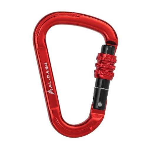 

25KN D-Shaped Carabiner Lock Heavy Duty Aluminum Alloy Carabiner Spring-Loaded Gate Buckle Survival Equipment