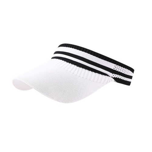 

Women Sport Sun Visor Hat Elastic Adjustable UV-Protection Wide Brim Sun Cap for Golf Tennis Running