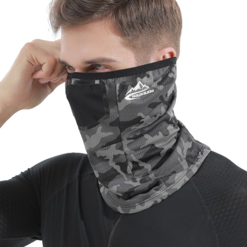 

Men Cooling Neck Gaiter UV-Protection Breathable Windproof Summer Scarf Face Cover Balaclava for Cycling Running