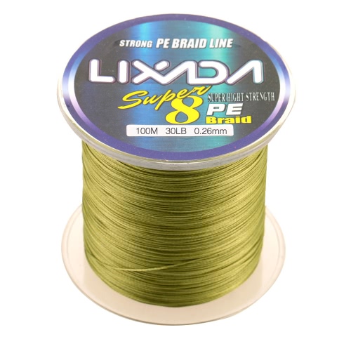 Lixada 100M Super Strong Multifilament Polietileno linha trançada Pesca 25lb a 60lb