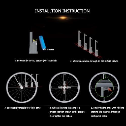 Lixada 416 LEDs Bicycle Wheel Lights-2pcs