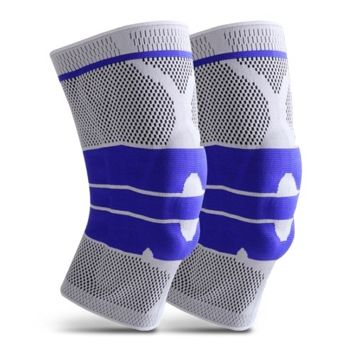 

Compression Kneepads Knee Protector with Silicone Gel and Spring Fitness Soft Breathable Knee Guards Elastic Knee Braces Knee Support for Volleyball Football Dance Yoga Tennis Running Cycling Mountaineering
