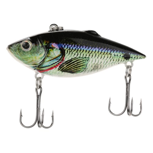 

Lixada 63mm/9g Life-like Crank Fishing Lure Hard Bait with Hooks Fishing Metal ball Tackle Bass Bait Swimbait Shad Herring Bass Pike Muskie