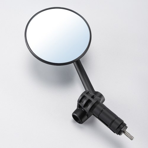 Bicycle Handlebar Plug Rearview Mirror Adjustable Bicycle Handlebar AntiGlare Mirror Foldable Bike Rearview Mirror Cycling Accessory 