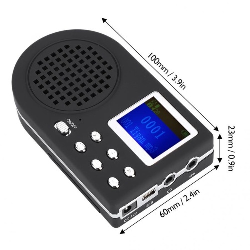 Simulated Chirping Bird Outdoor Bird Chirping Amplifier with Wireless Remote 110 Animal Sounds MP3 Speaker 