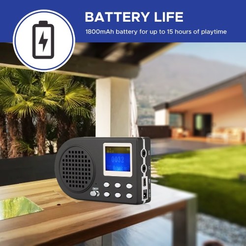 Simulated Chirping Bird Outdoor Bird Chirping Amplifier with Wireless Remote 110 Animal Sounds MP3 Speaker 