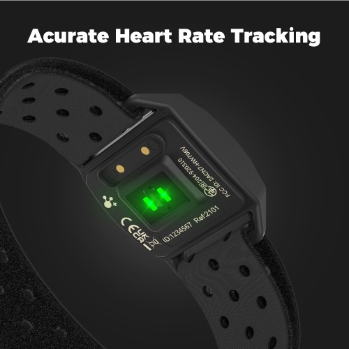 coospo HW706 Heart Rate Monitor Armband Rechargeable HRM Sensor with HR Zones BT/ANT+ for Fitness Training/Running/Yoga Waterproof Riding Trainer 